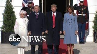 Trump welcomes Erdogan despite high tensions | ABC News