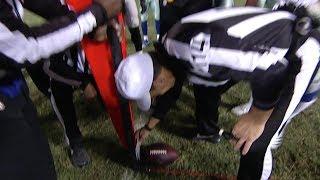 Gene Steratore use index card to determine a first down