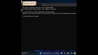 Secret Windows Command to Check Battery Health. #windowstips #shorts
