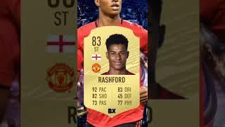 Rashford evolution through FIFA