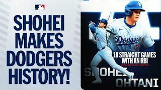 Shohei Ohtani sets a Dodgers franchise record! (RBI in 10 straight games)  | 大谷翔平ハイライト