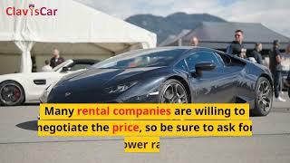 Rent a Luxury Car in Dubai - A Guide to Finding the Best Deals