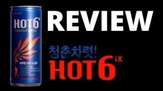 Hot 6 Energy Drink Review - Korean Energy Drink - Lotte - Best Energy Drink