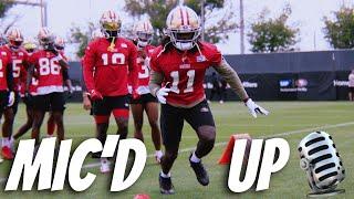 49ers Brandon Aiyuk Mic’d Up from Training Camp 