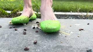 Smores in the jelly shoes with May #crushexperiment #asmrcrush #foodcrush