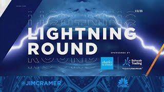 Lightning Round: Uber is down way too much, says Jim Cramer