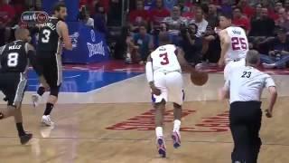 Chris Paul Injury | Spurs vs Clippers | Game 7 | May 2, 2015 | 2015 NBA Playoffs