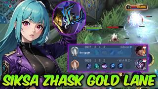 BEST BUILD AURORA TERSAKIT 2024 - AURORA VS ZHASK GOLD LANE - MOBILE LEGENDS