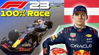F1 23 - 100% Race Austria w/ Verstappen | #AustrianGP 
