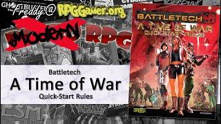 Battletech: A Time of War RPG: Quick-Start Rules (Catalyst, 2010) | Modern RPG