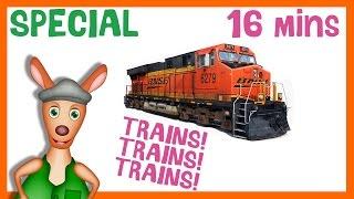 * TRAINS! TRAINS! TRAINS! * | Train Playlist For Kids | Things That Go TV!