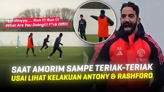 Antony & Rashford Langsung Jadi Korban Amorim!! Marahnya Ruben Amorim Lihat Kelakuan 2 Pemain MU