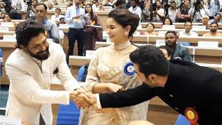 Allu Arjun Met Ranbir Kapoor and alia Bhatt @ 69th National Film Awards | TT