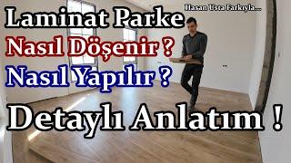 Laminat Parke - Nasıl Yapılır  "Detaylı Anlatım" #4k #keşfet #parke #home #trend