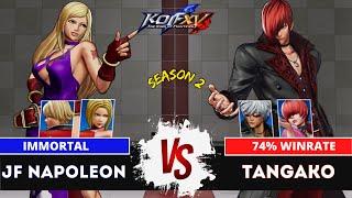 KOFXVJF NAPOLEON (Blue Mary/B.Jenet/Rock) vs TANGAKO (Iori/K'/Shermie)Ranked Match - 08/24