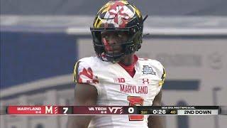 Rakim Jarrett (Maryland WR #5) Vs. Virginia Tech 2021