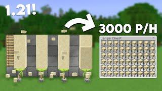 Minecraft EASY Sand Farm in Bedrock 1.21 (MCPE/Xbox/PS4/Nintendo Switch/Windows10)