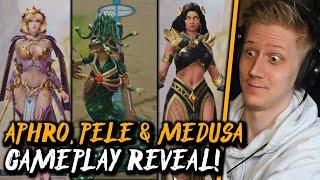 APHRODITE, PELE & MEDUSA IN-GAME SHOWCASE - SMITE 2