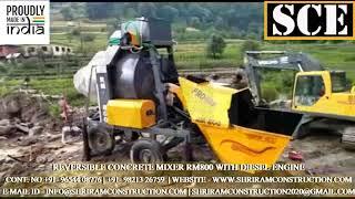 REVERSIBLE DRUM CONCRETE MIXER | MINI CONCRETE BATCHING PLANT RM500 RM800 RM1050 RM1400 SHRIRAM