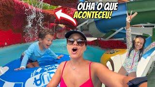 TOUR e diversão pelo PARQUE aquático e resort: um dia com a gente *ele caiu 