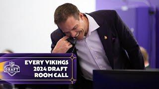 Every Minnesota Vikings 2024 Draft Room Call