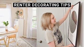 How To Make Your RENTAL Feel Like HOME  10 Renter-Friendly Decor Hacks