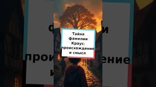 Тайна фамилии Краус: происхождение и смысл. #фамилии #история #Краус #этимология #факты #семья