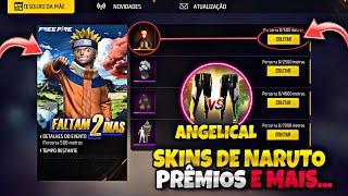 CORREE!! MELHOR PARCERIA, PEGUE A SKIN DO NARUTO, ANGELICAL 2EM1, BANDEIRÃO FF - NOVIDADES FREE FIRE