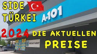 Die aktuellen Preise in der Türkei. Side June 2024 #side #kumköy #türkei