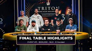 FINAL TABLE Highlights - Event #11 200K NLH 8-Handed | Triton Poker Series Montenegro 2024