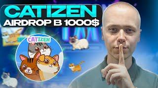 Catizen | Как получить аирдроп в 1000$ | Без вложений