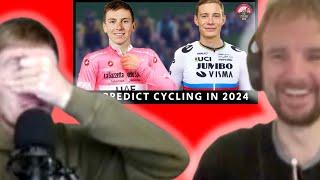 REACTING TO Our 2024 PREDICTIONS - Jonas Vingegaard in the Rainbow Jersey?