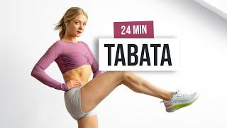 24 MIN TABATA TONE UP WORKOUT (Intermediate) - No Equipment, HIIT Home Workout With Tabata Songs Mix