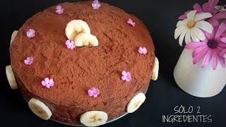 TARTA o PASTEL con 2 INGREDIENTES  | ¡SIN HORNO, Fácil y Rápido!