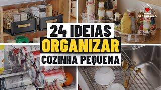 24 IDEIAS COMO ORGANIZAR COZINHA PEQUENA/ ORGANIZAR COZINHA