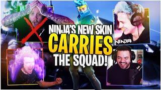 Ninja's new skin carries the squad! Ft. Ninja, TimTheTatMan, CourageJD, & DrLupo