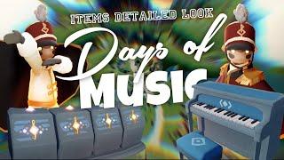 Days of Music 2024 items Detailed Look - Special Event Exclusives | Sky Cotl | Noob Mode