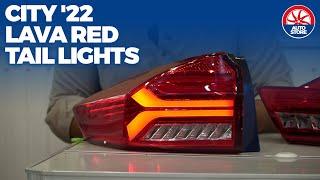 Honda City 2022 Lava Red Taillights Car Backlights Dynamic Turn Signal | PakWheels Auto Store