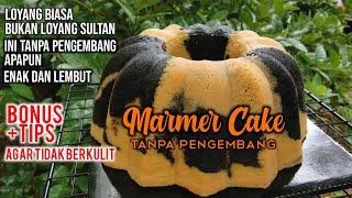 RESEP MARMER CAKE CUMA 5 TELUR TANPA PENGEMBANG || Tips Agar tidak berkulit