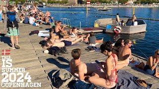 This is summer 2024 in Copenhagen, Denmark | Beach walk [4K] HDR