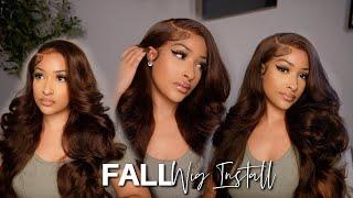 THE PERFECT FALL BROWN WIG INSTALL | Kennedy Cymone X ALIPEARL HAIR