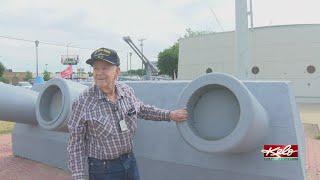 One-man military reunion: 95 year-old vet visits South Dakota Battleship Memorial