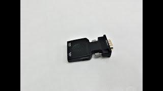 Full HD VGA to HDMI Converter for TV & Monitor