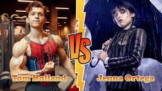 Tom Holland VS Jenna Ortega (Wednesday) Transformation  From Baby To 2024