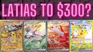 Surging Sparks Chase Cards Exploding Again! Latias Nearing $300! Pokemon Investing Market Update