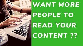 How to Get 300% More People to Read Your Content | TechBlogCorner.com