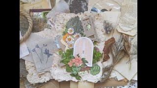 Junk Journal Botanical Ephemera Kits / 150 pc Authentic Russian Belarusian Eco Supply Bundle (sold)