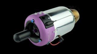 Dual-circuit turbojet engine with a thrust force of 50 kg as a blower