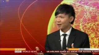 BBC World News Interviews Toastmasters World Champion of Public Speaking Darren Tay