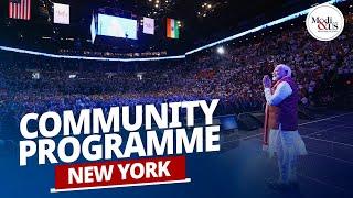 LIVE: PM Modi attends a community programme in New York